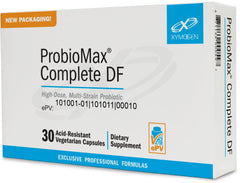 XYMOGEN ProbioMax 45B bottle front highlights high-dose, dairy-free probiotic.