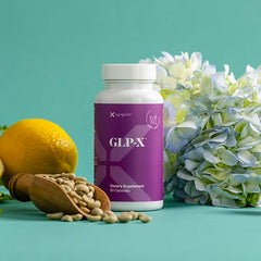 Xyngular GLP-X capsules in bottle suggest daily wellness use.