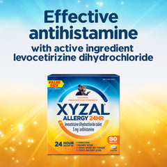 Xyzal outdoor allergen-relief concept with pollen imagery.