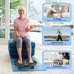Y&LJ EMS foot massager ergonomic fit contours for comfortable use.