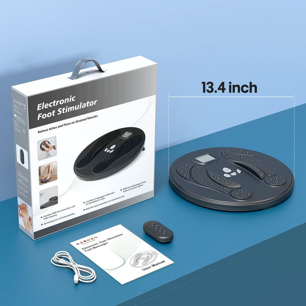 Y&LJ EMS foot massager quiet operation for relaxed routines.
