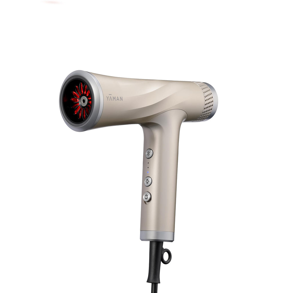 YA-MAN scalp lift attachment for relaxing scalp massage during drying.