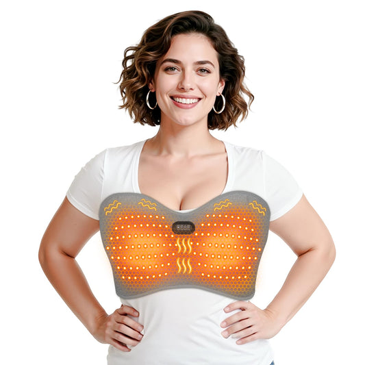 Yabuu chest massage heating pad wrapped 360° for full chest coverage and comfort.