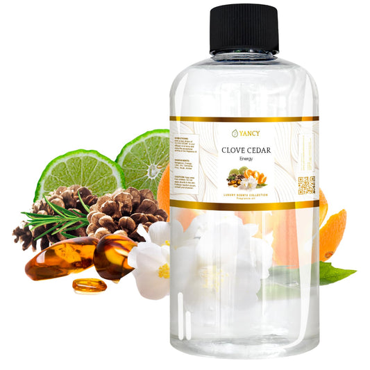 YANCY Clove Cedar fragrance oil 8 oz bottle for diffusers with long-lasting aroma