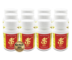 Yang Zhen Hua 851 fermented soy capsules image showing gluten‑free, dairy‑free plant protein benefits