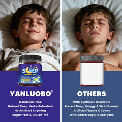 YANLUOBO Kids Sleep Gummies ready-for-bed routine scene for smoother nights