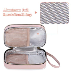 Yarwo insulin cooler case with ice packs demonstrates cooling capability.