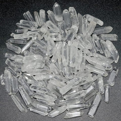 YATOJUZI clear quartz points, irregular cuts for meditation and energy balancing.
