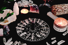 YATOJUZI clear quartz stones displayed for display or altar setup.
