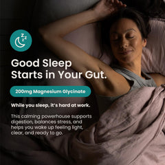 YayDay Nighttime magnesium glycinate bottle supports relaxation and sleep