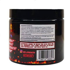 Label detail of YEP Wake The Faith Up showing ingredient highlights and quality