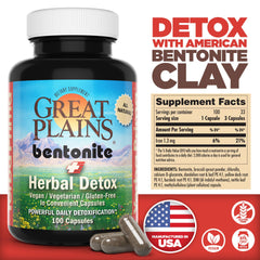 Yerba Prima capsules on shelf with label highlighting two-in-one cleanse benefits.