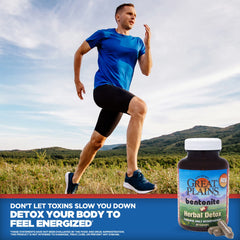 Ingredient list of Yerba Prima Bentonite Detox with herbal blend