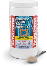 Yerba Prima colon care prepared drink in glass showing texture