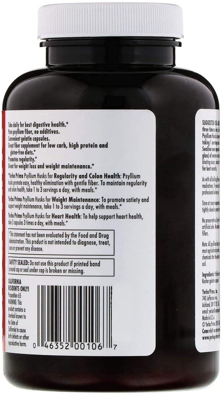Yerba Prima non-GMO gluten-free label on packaging