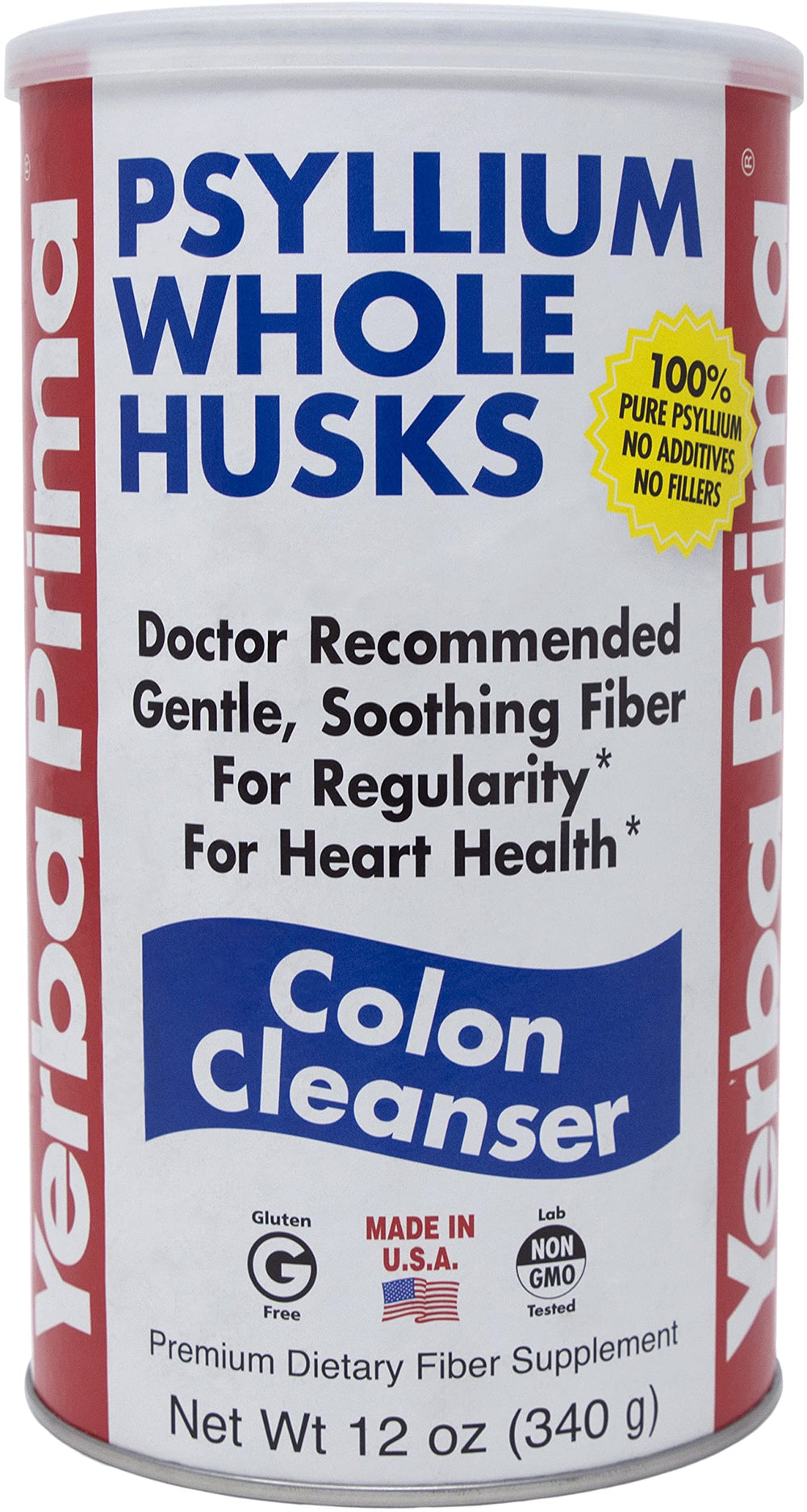 Yerba Prima Psyllium Whole Husks health note hints heart health support