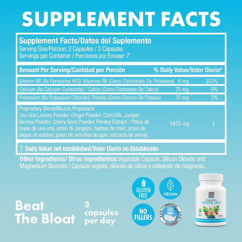 Bottle with label detail highlighting product and gentle hydration benefits.