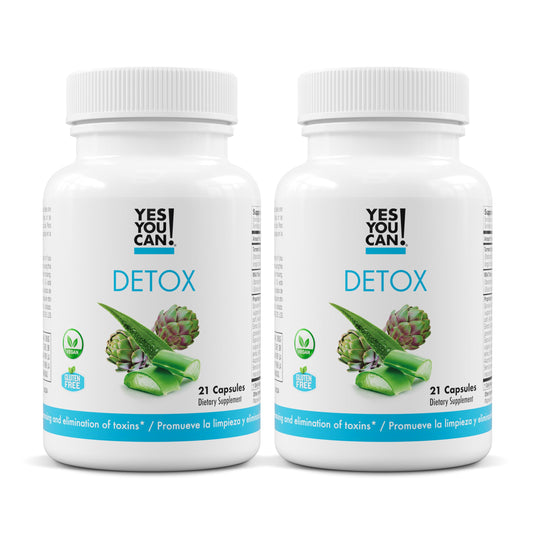 Yes You Can! detox pills bottle with compact capsules for daily wellness.