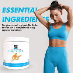 Yes You Can! Shake Booster Pure Fiber packaging, USA-made nutrition booster.