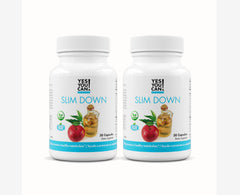 Yes You Can Slim Down bottle on a clean surface, convenient daily energy-support capsule routine.