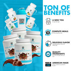 Yes You Can! Transform gluten-free label highlights dietary-friendly shake.
