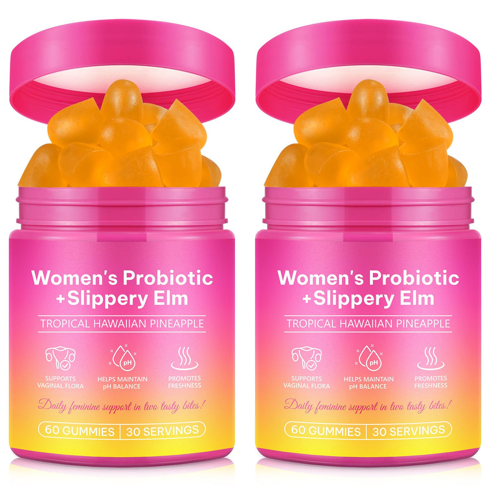 YHFGTTIO Vaginal Probiotics Gummies bottle showing packaging for convenient daily balance.