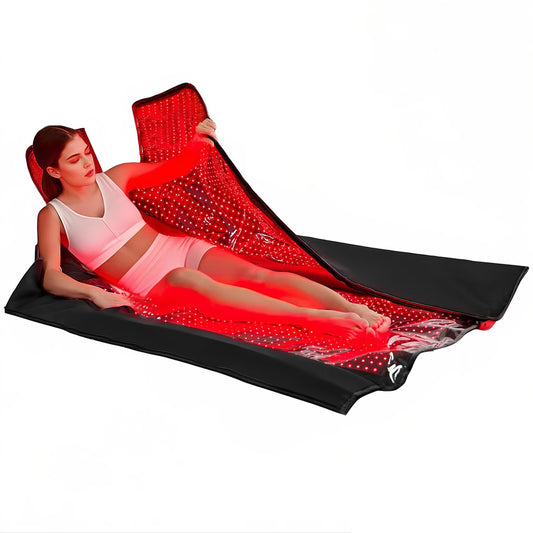 YIPFREE red light therapy mat 88x83 inches for full-body relaxation and recovery