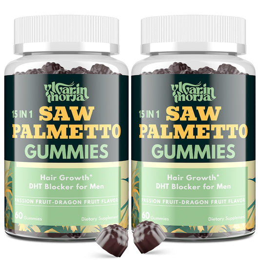 YLVARIN THORIA Saw Palmetto Gummies bottle for daily men's wellness