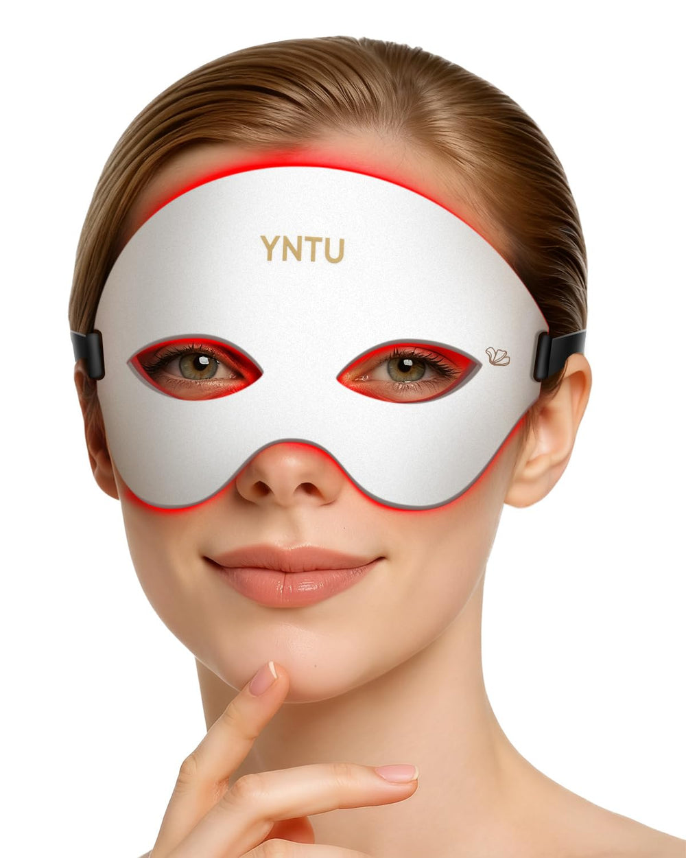 YNTU red-light eye mask front view for refreshed-looking eyes