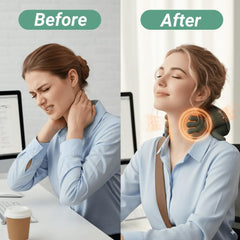 YNVHKFN massager mimics human hands for lifelike neck massage.