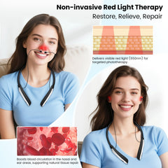 YOEYOU neck-hanging design enabling hands-free therapy.