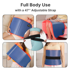 YOEYOU pad in-use on back and shoulders for targeted comfort.