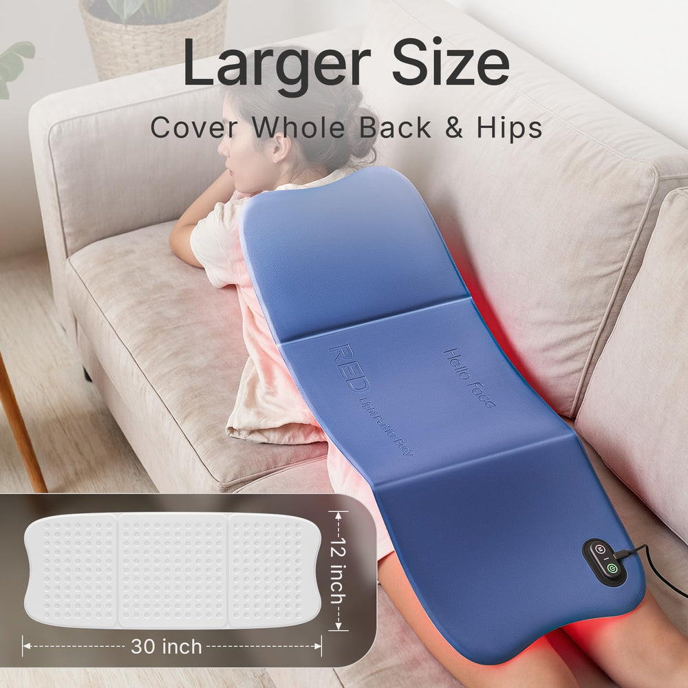YOEYOU pad with adjustable straps enables hands-free placement.