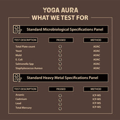 Yoga Aura Shilajit capsules support immune health and vitality.
