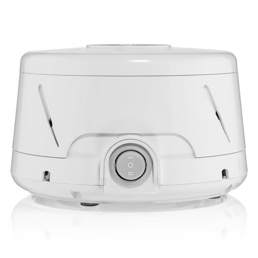 Yogasleep Dohm Classic White front view; natural fan sound for restful sleep