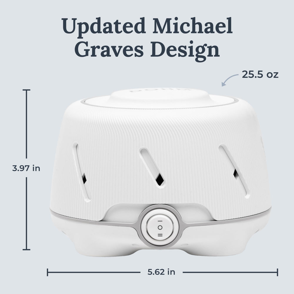 Yogasleep Dohm Michael Graves design blends with modern decor and calm ambiance.