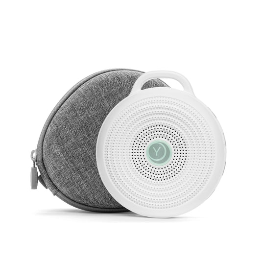 Yogasleep Rohm portable white noise machine, compact travel sleep companion.