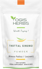 YOGIS HERBS Thottal Sinungi powder pack illustrates pure, natural digestive support.