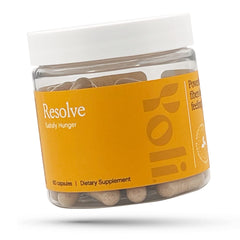 Yoli Resolve PhytoFiber bottle on shelf highlighting plant-based weight management options
