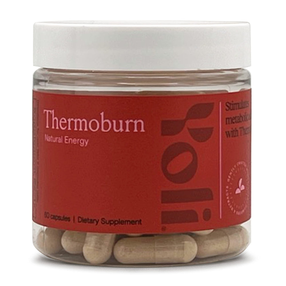 Yoli ThermoBurn bottle full view, convenient energy support for busy days.