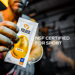 Athlete in gym using YOLKED Fortetropin during training