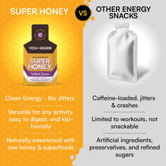 Athlete using You Again Super Honey Chocolate during a run for steady endurance