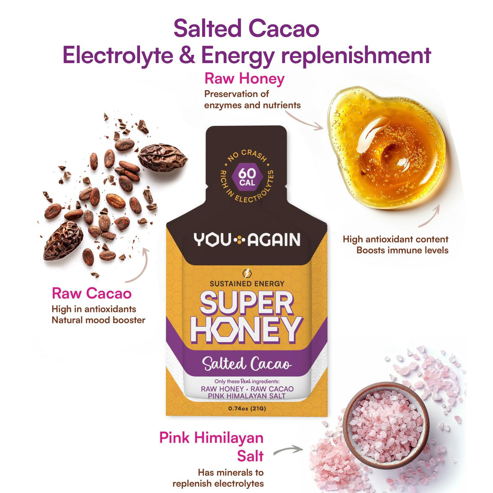 Pink Himalayan salt visible in packet for electrolyte support
