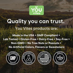 You Vites Threonix packaging unboxing emphasizes USA-made GMP and Non-GMO status.