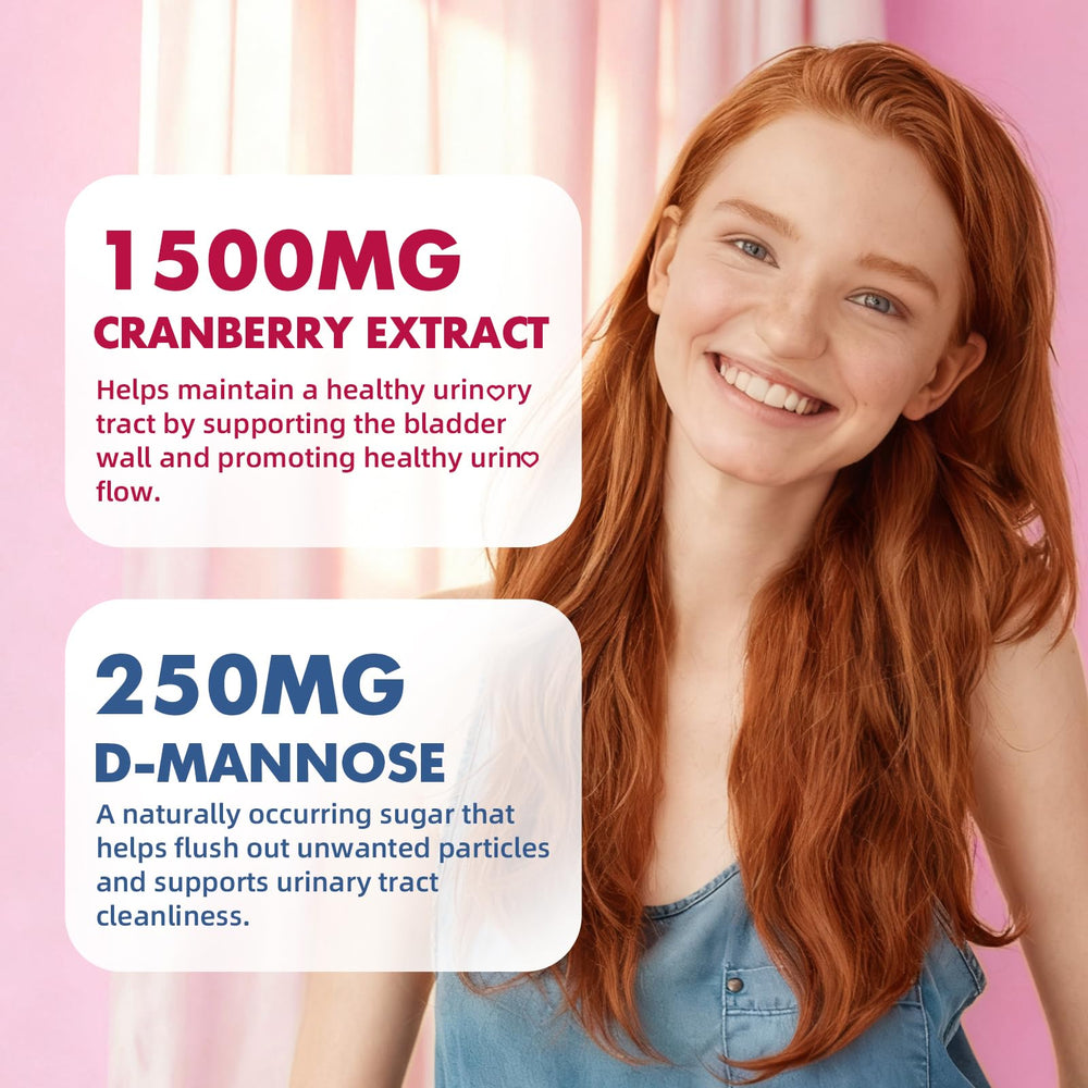 Youlikee Cranberry Gummies ingredient label focusing on natural strawberry flavor.