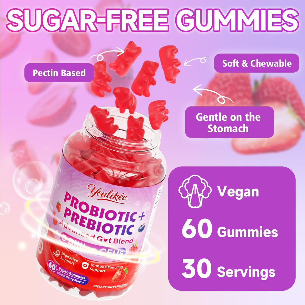 Youlikee sugar-free icon conveys guilt-free daily probiotic routine