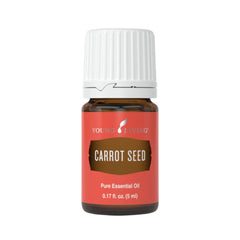 Young Living Carrot Seed Oil 5 ml bottle for gentle skincare support and aromatherapy use.