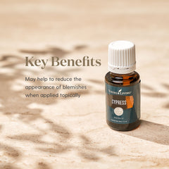 Cypress supports scalp and hair care routines with aroma.