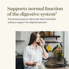 Young Living Detoxzyme bottle on counter suggests daily routine integration