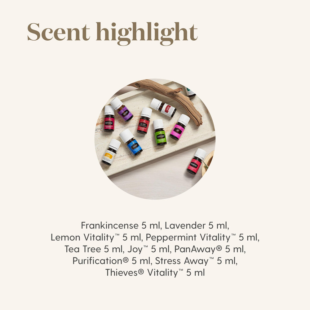 Young Living Everyday Oils diffuser in use fills room with a soothing aroma
